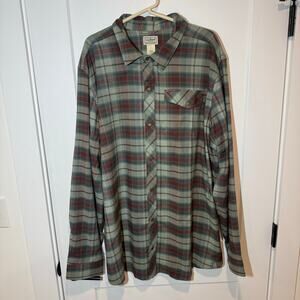 LL Bean Katahdin Performance Flannel Snap Up Shirt. Casual, Outdoor, Workwear.